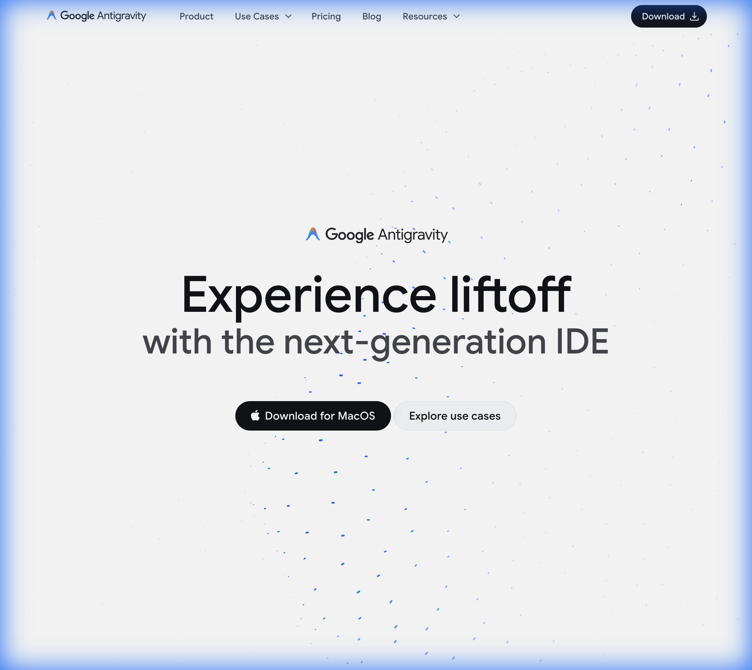 Google Antigravity Website